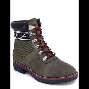 Nautica  Olive Green Hiking Boots